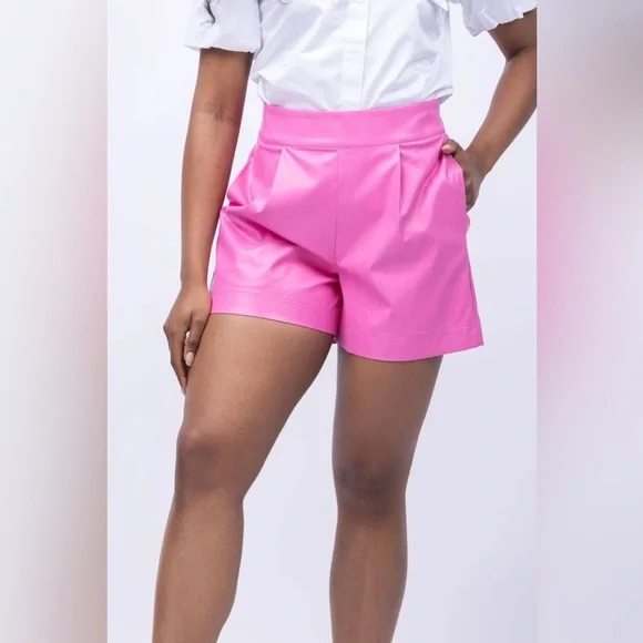 NWT Tyler Boe Stevie Vegan Leather Shorts - Picture 5 of 5